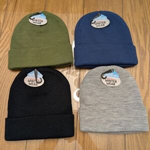 Qty 4 Winter Knit Bennies From 7 Eleven NWT